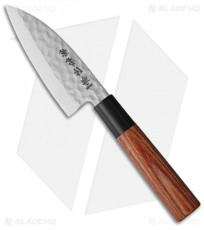 Kanetsune Ko-Deba Kitchen Knife Plywood (4.33" Hammered)  KC956